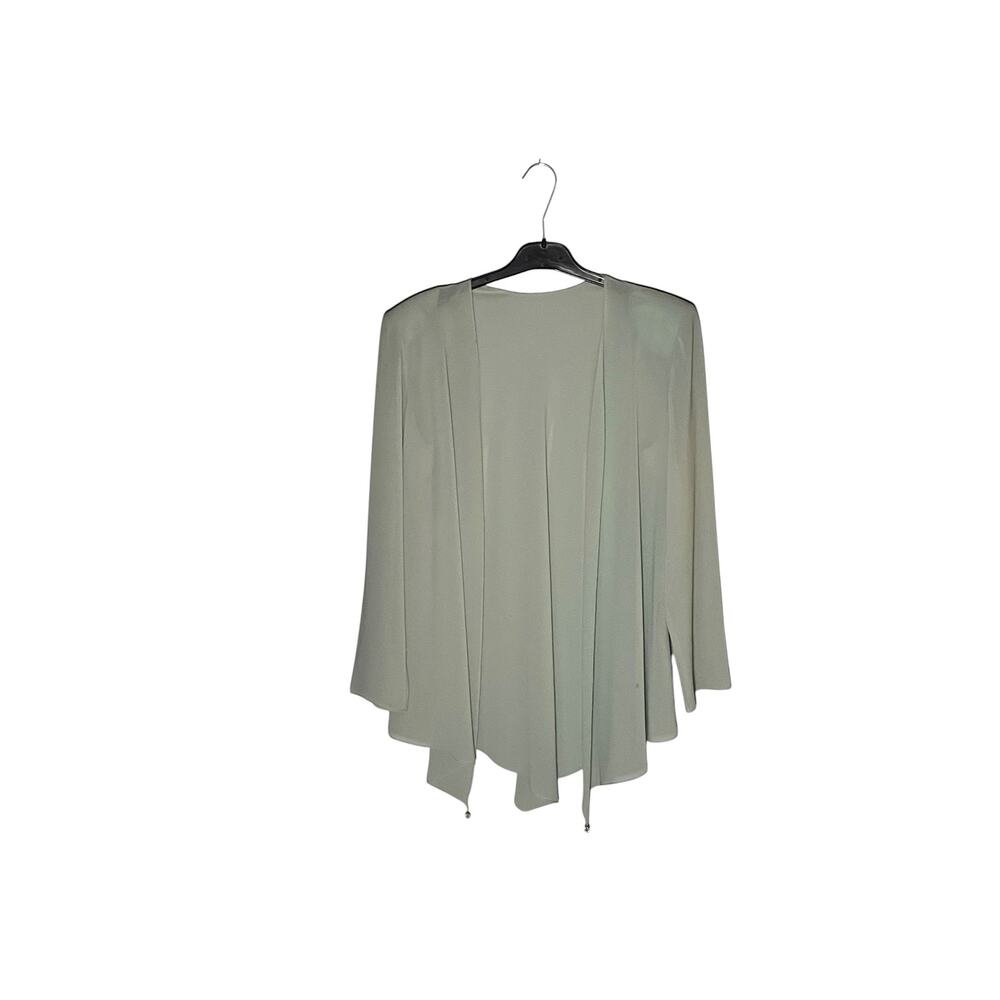 Women's Sea Foam Green Tired Evening Dress and Wrap Set Cattiva New York - Picture 4 of 9